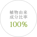 植物由来成分比率100％